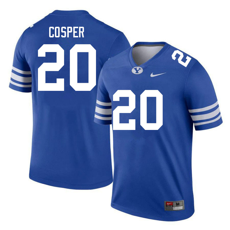 Men #20 Brayden Cosper BYU Cougars College Football Jerseys Sale-Royal
